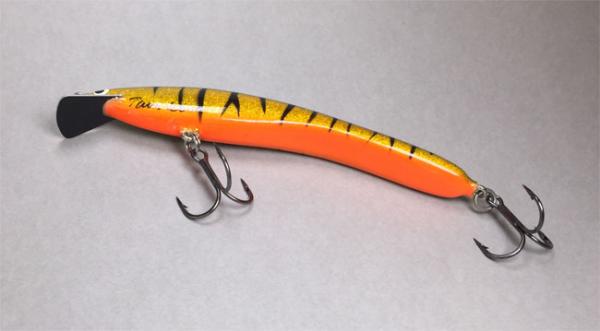 Turus Ukko Original Wobbler, Länge: 12 cm, Farbe: Fire-Flame-Glitter 243